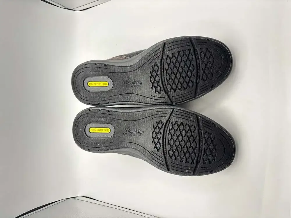 Florsheim Men's Java Moc Charcoal Wool & Suede Comfortech Slip-On Shoes NWT
